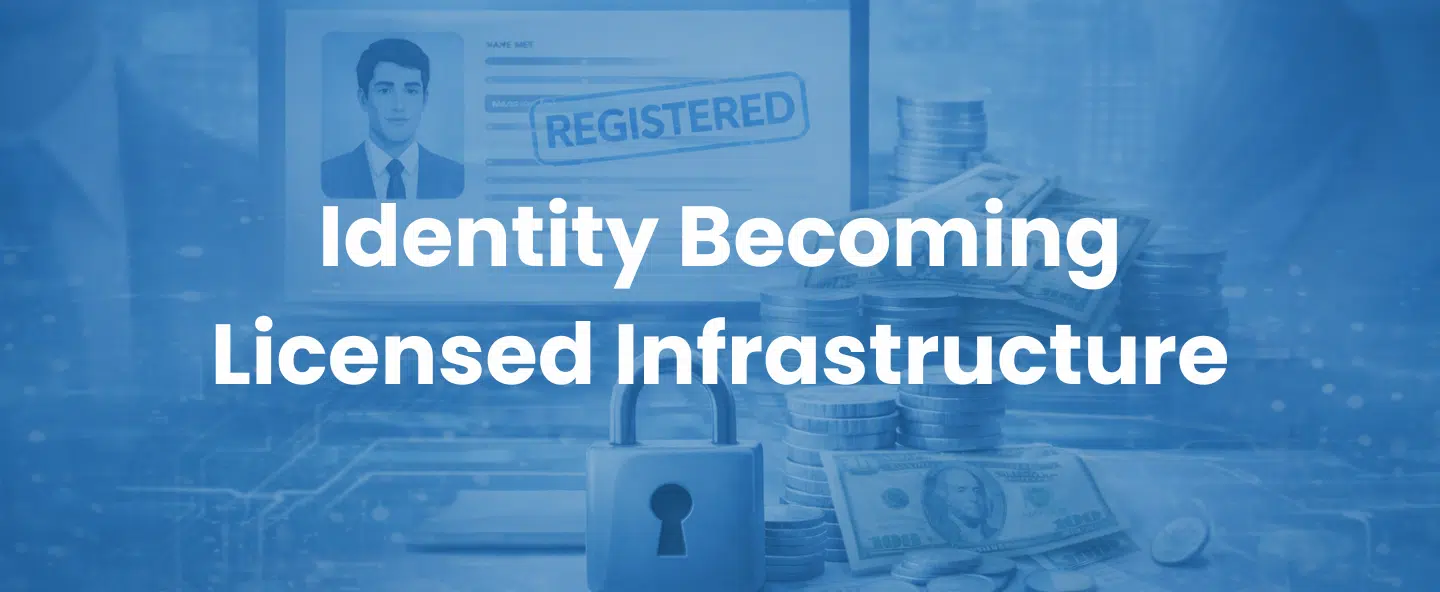 Identity Becoming Licensed Infrastructure